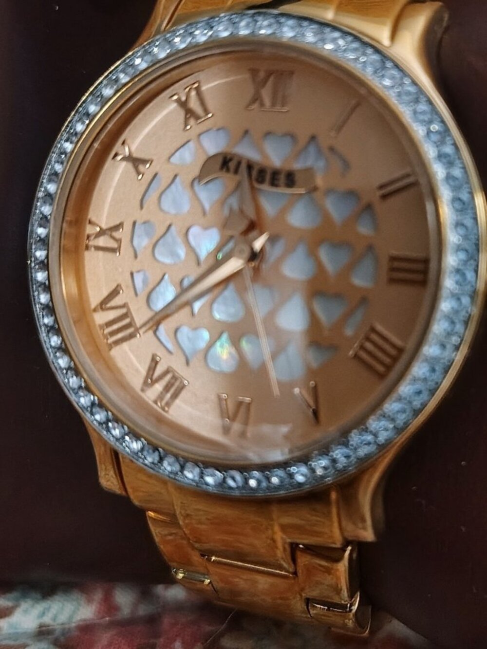NWT NIB Hershey Kiss watch features a rose gold-toned band MSRP 150